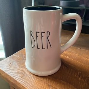 Rae Dunn beer mug. Brand new. Smoke free and pet friendly home!